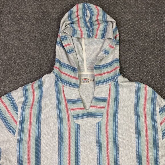 Faherty Biarritz Hoodie Men's XXL Southwest Aztec Beach Poncho - Picture 2 of 10